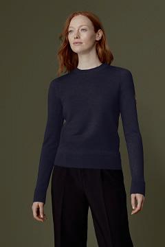 Ropa Canada Goose Mujer México - Saturna Suéteres Azul Marino AC6912308